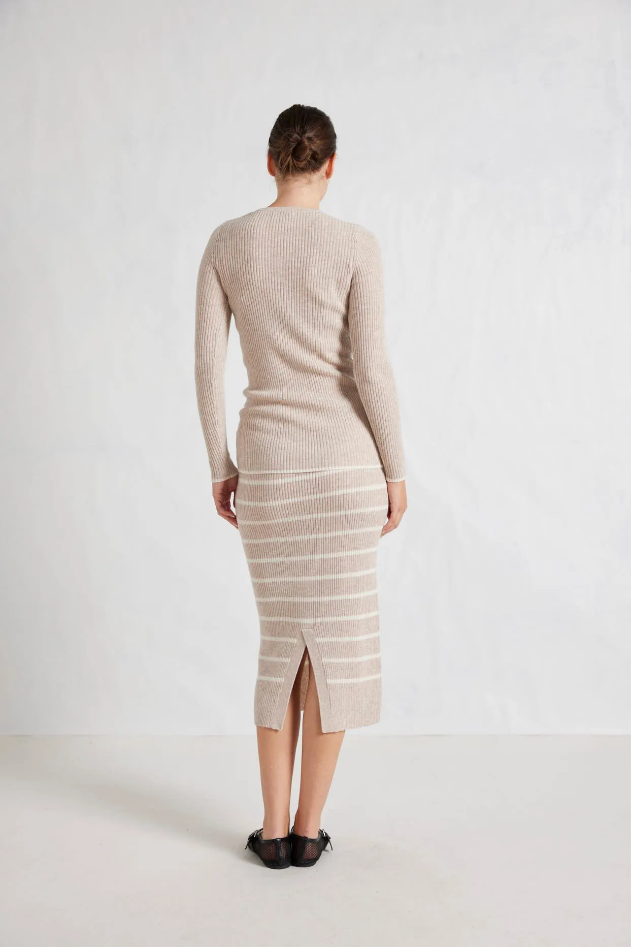 Alessandra Mona Merino & Cashmere Knitted Skirt