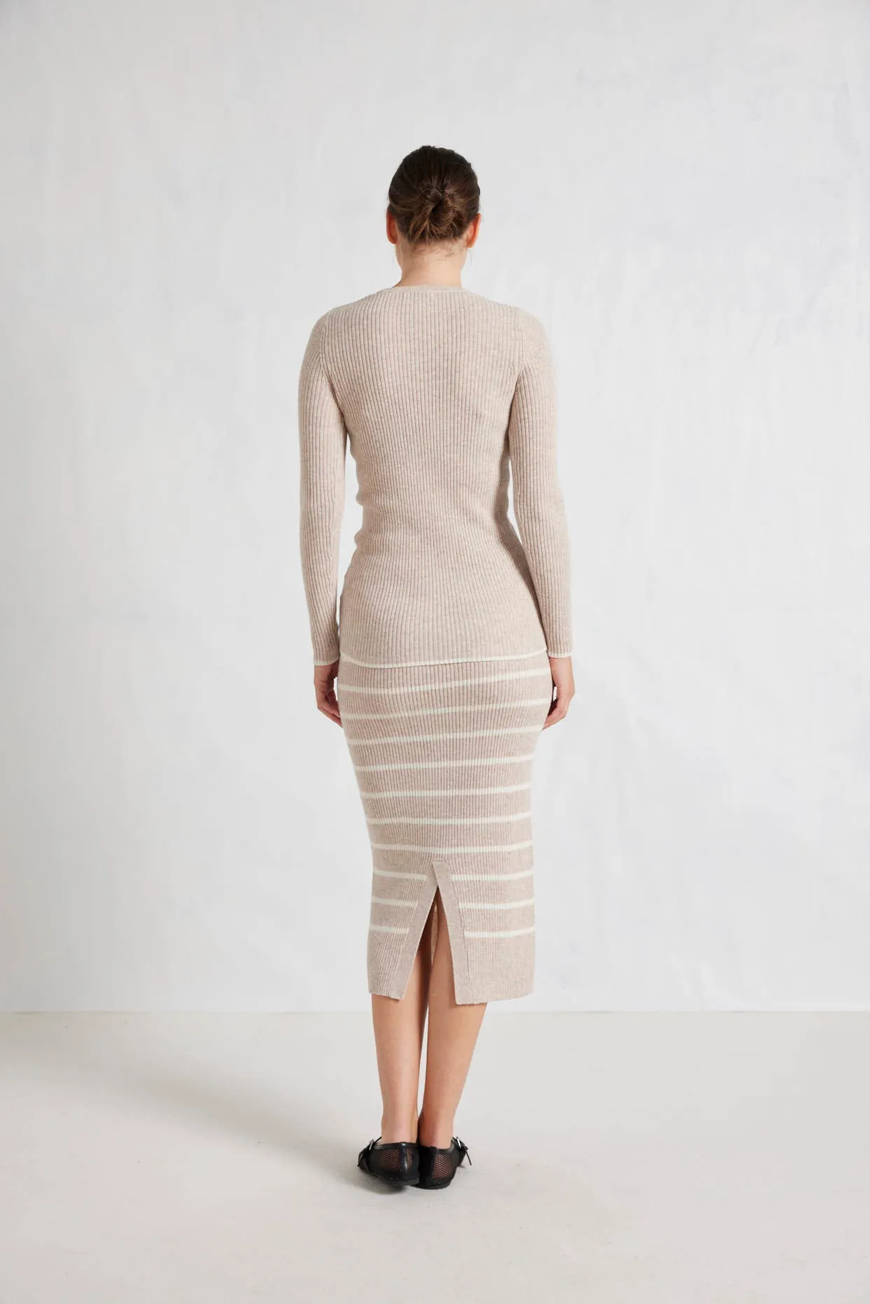 Alessandra Mona Merino & Cashmere Knitted Skirt