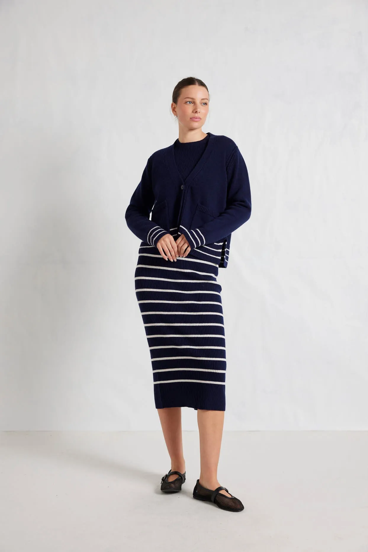 Alessandra Mona Merino & Cashmere Knitted Skirt