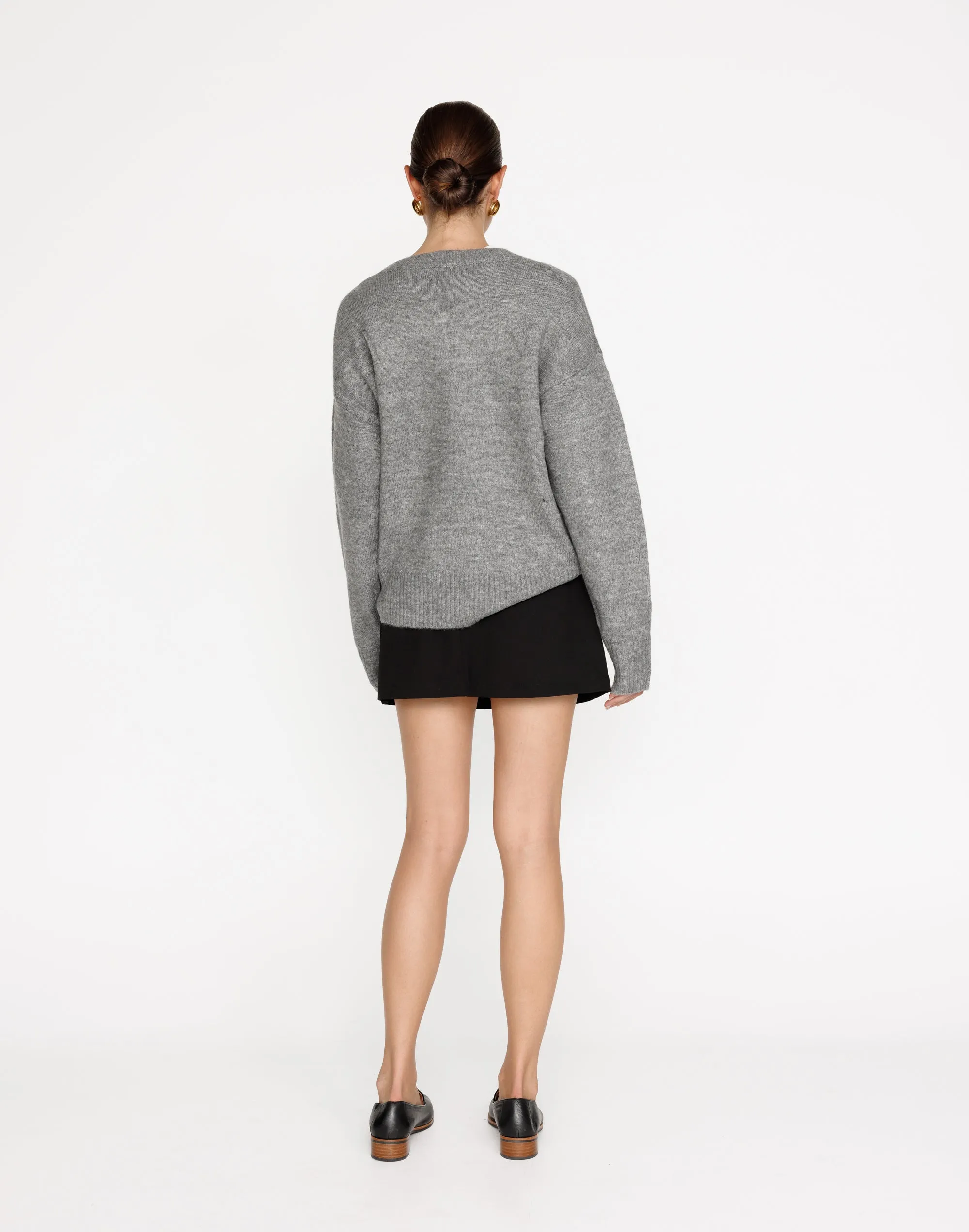 Alva Knit Jumper (Grey Marle)