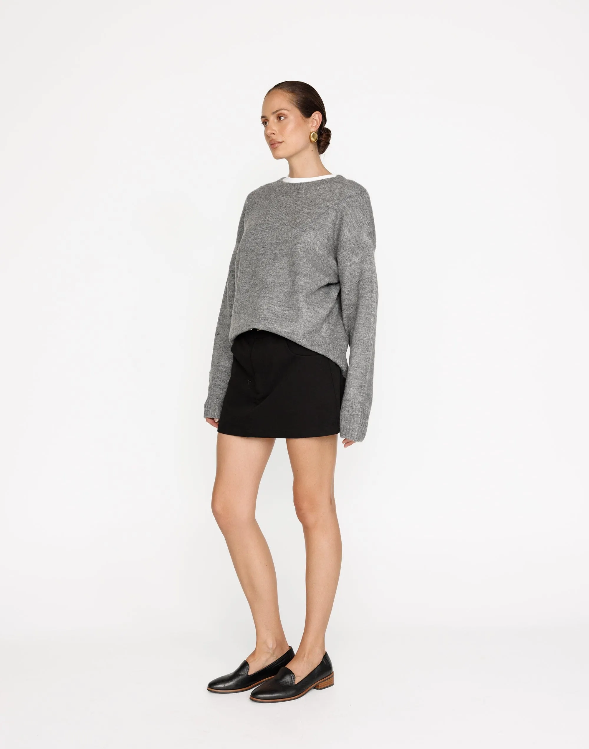 Alva Knit Jumper (Grey Marle)