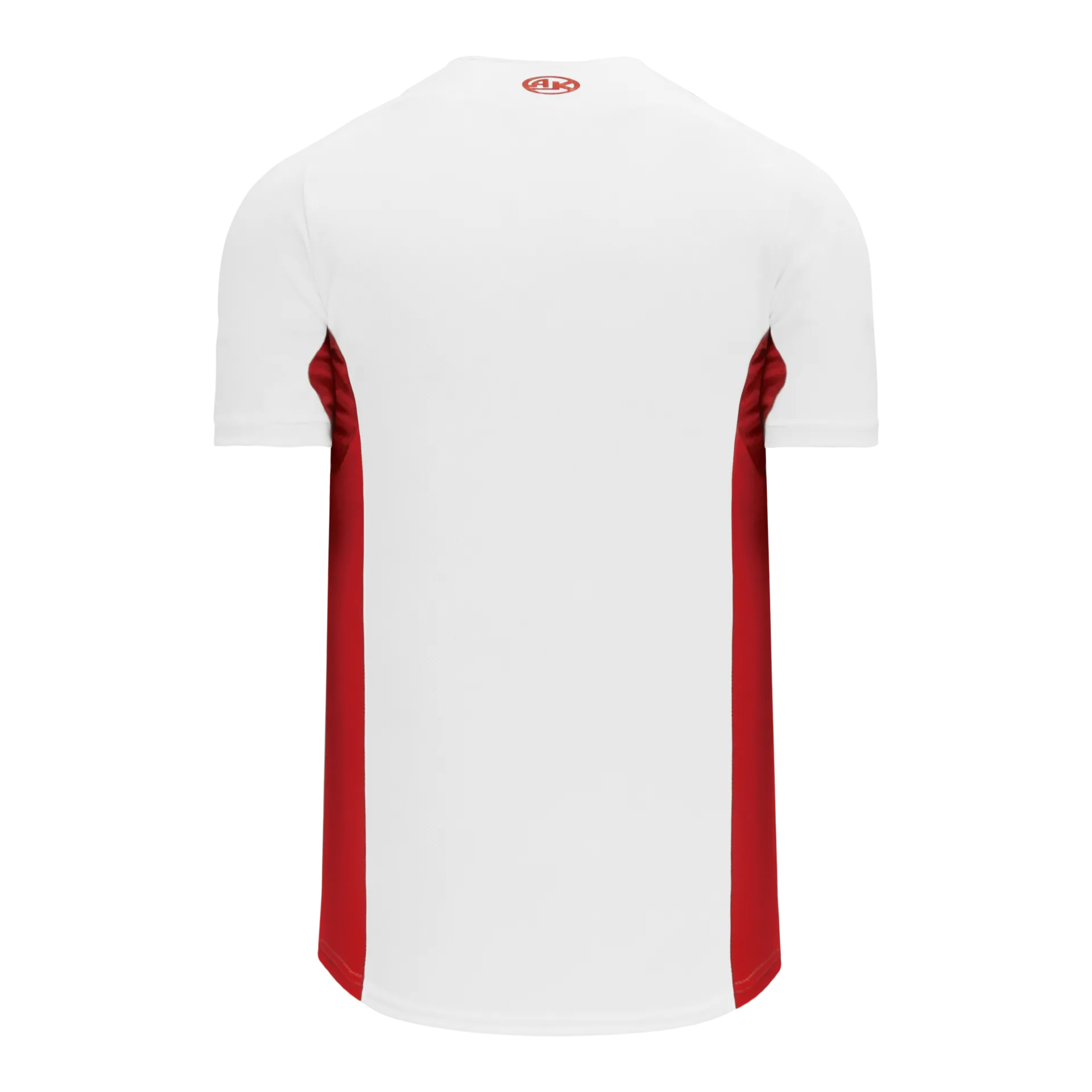 Athletic Knit Full Button Baseball Jersey With Contrast Mesh Inserts