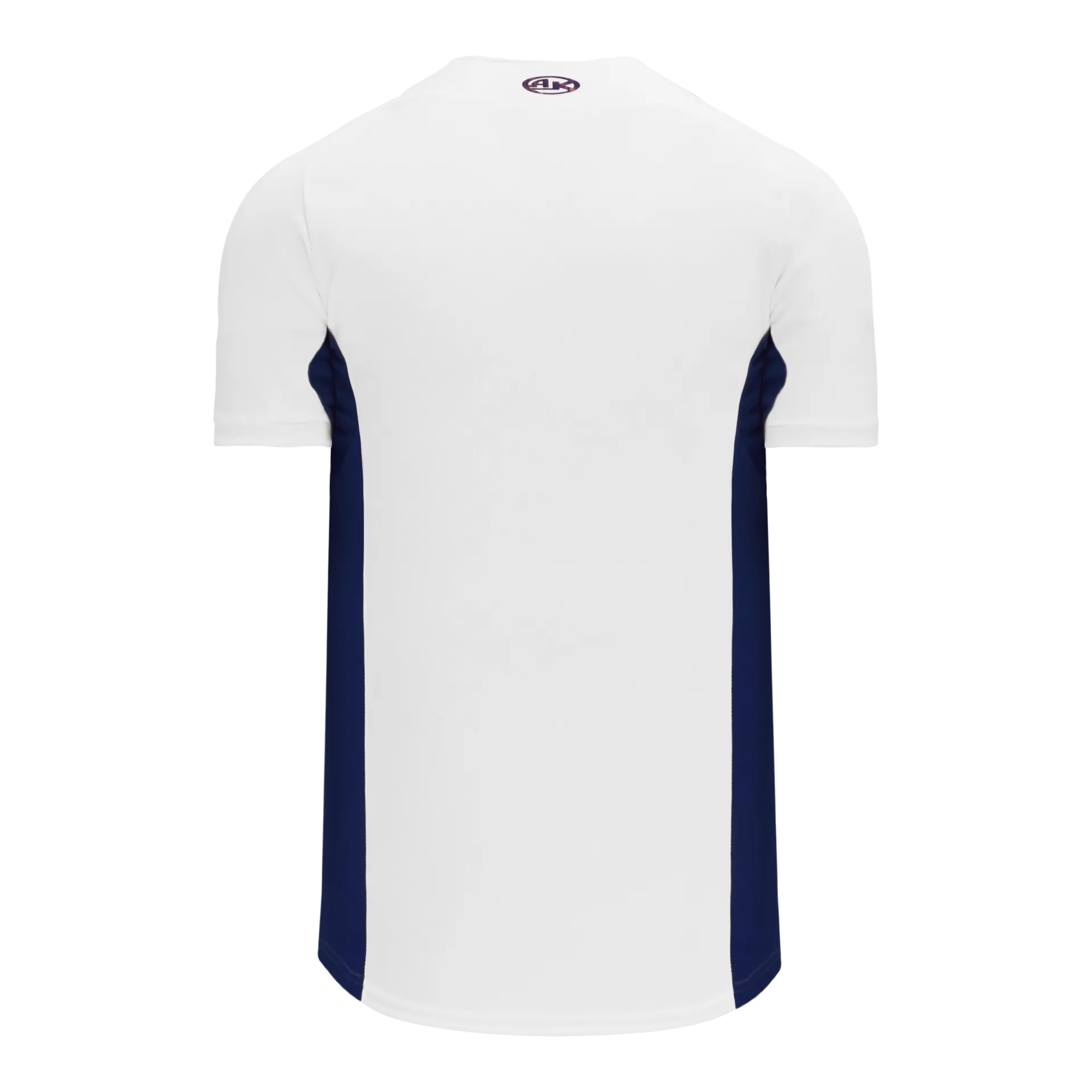 Athletic Knit Full Button Baseball Jersey With Contrast Mesh Inserts