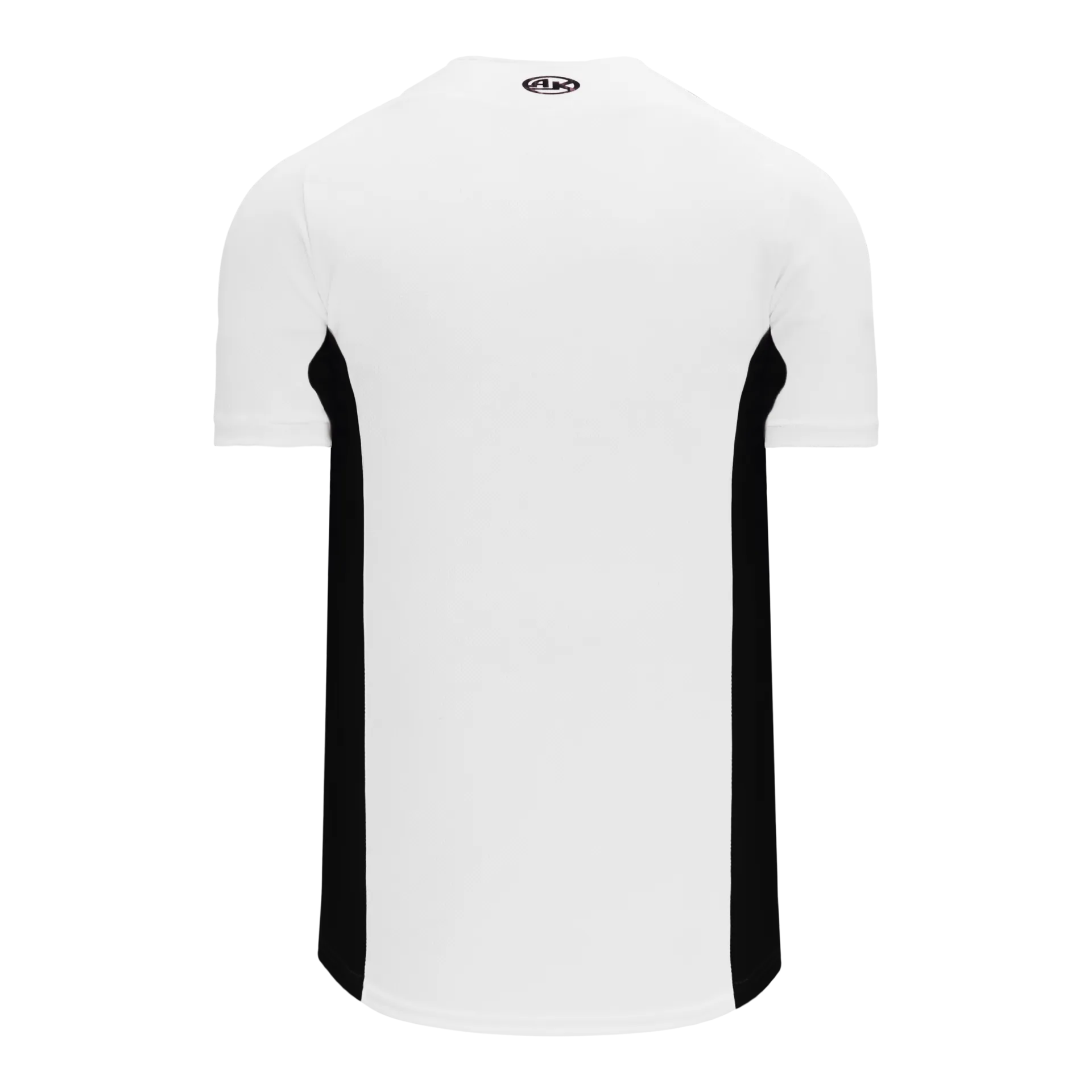Athletic Knit Full Button Baseball Jersey With Contrast Mesh Inserts