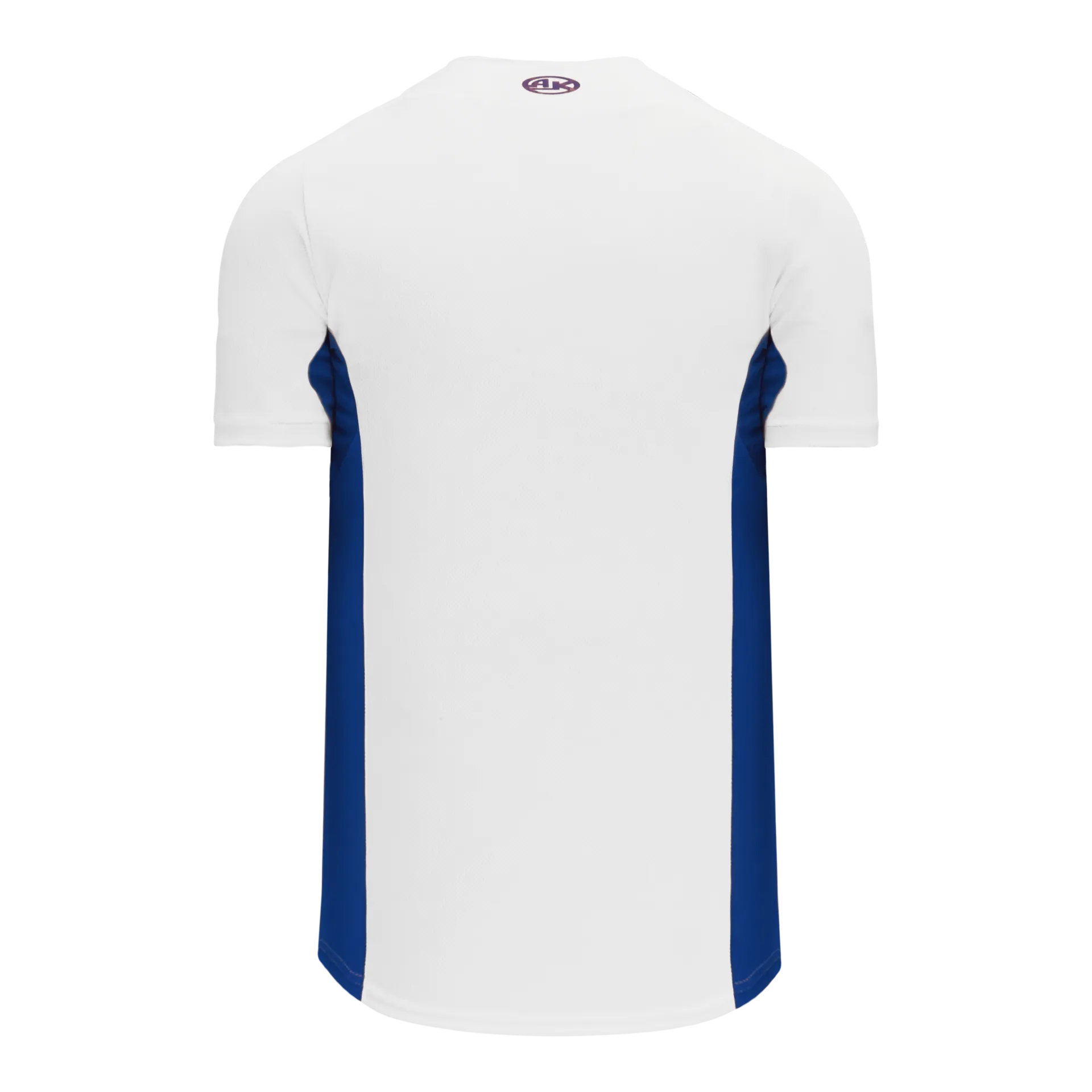 Athletic Knit Full Button Baseball Jersey With Contrast Mesh Inserts