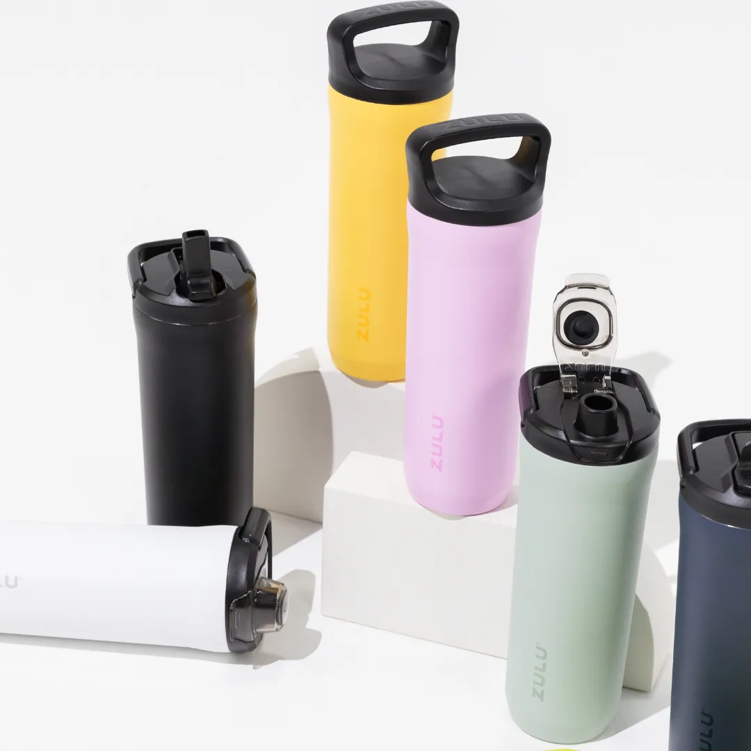 Base Stainless Steel Bottle With Three Lids