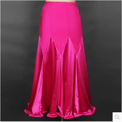 Black Ballroom Dance Long Skirt For Women