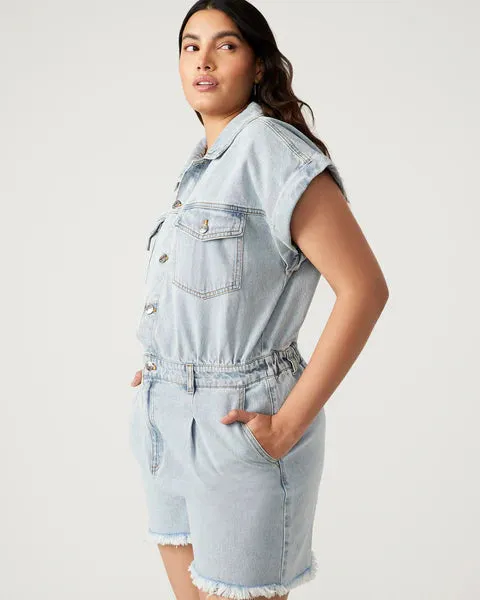 Calliope Romper - Stone wash Blue
