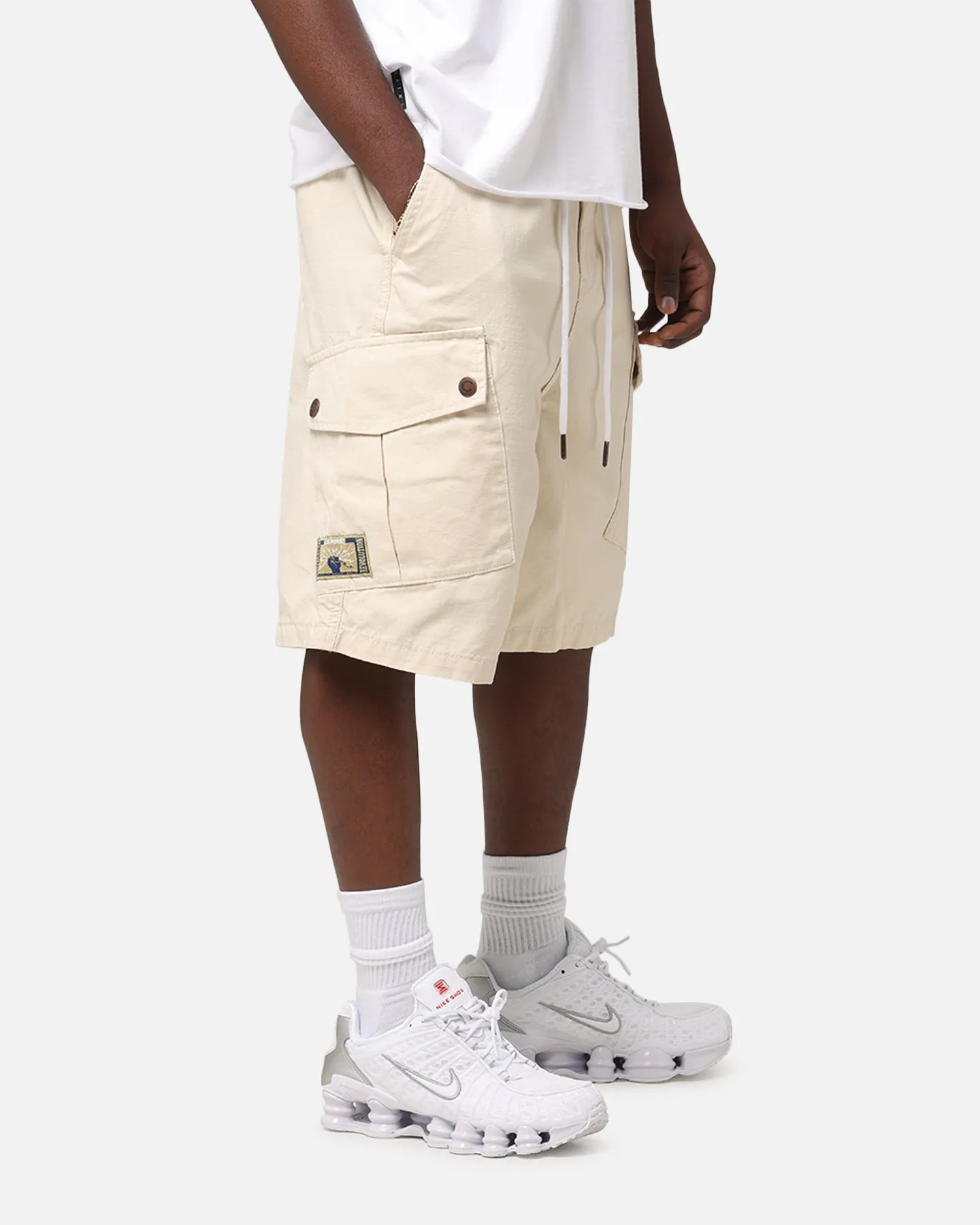 Carre Quality Cargo Shorts Stone
