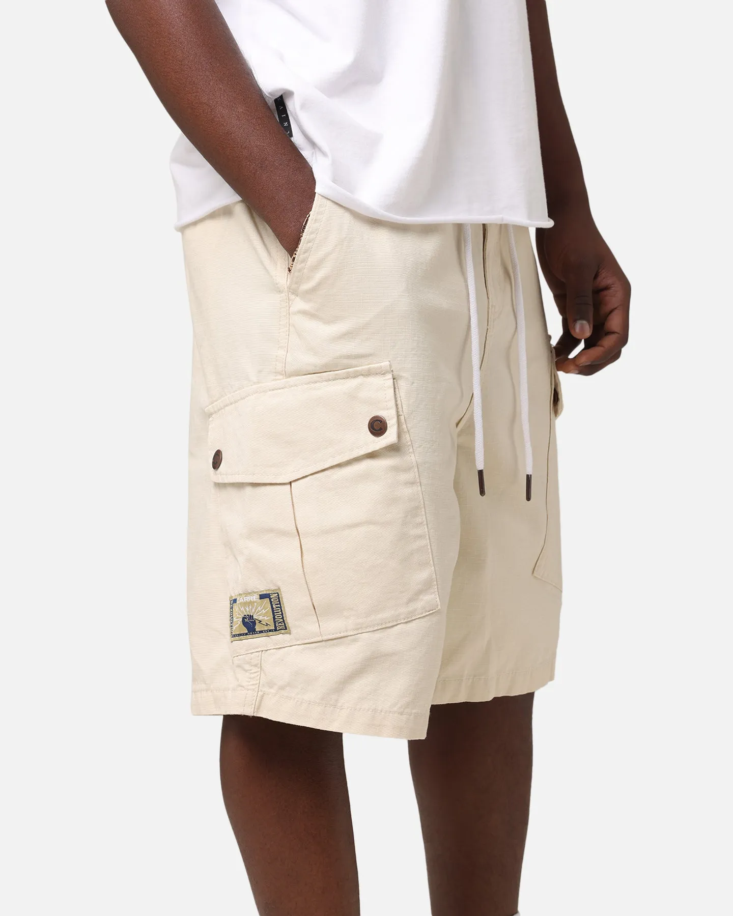 Carre Quality Cargo Shorts Stone