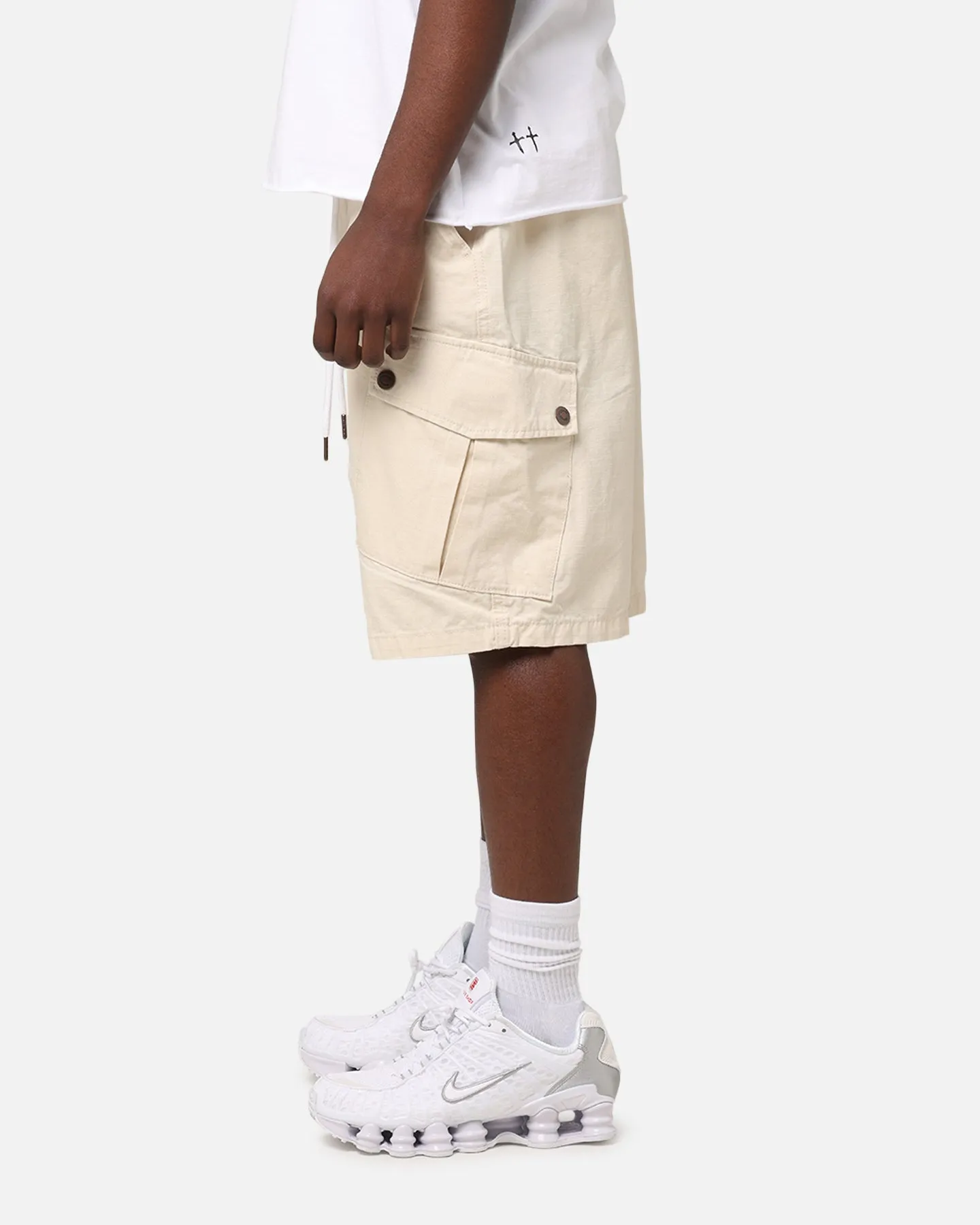 Carre Quality Cargo Shorts Stone
