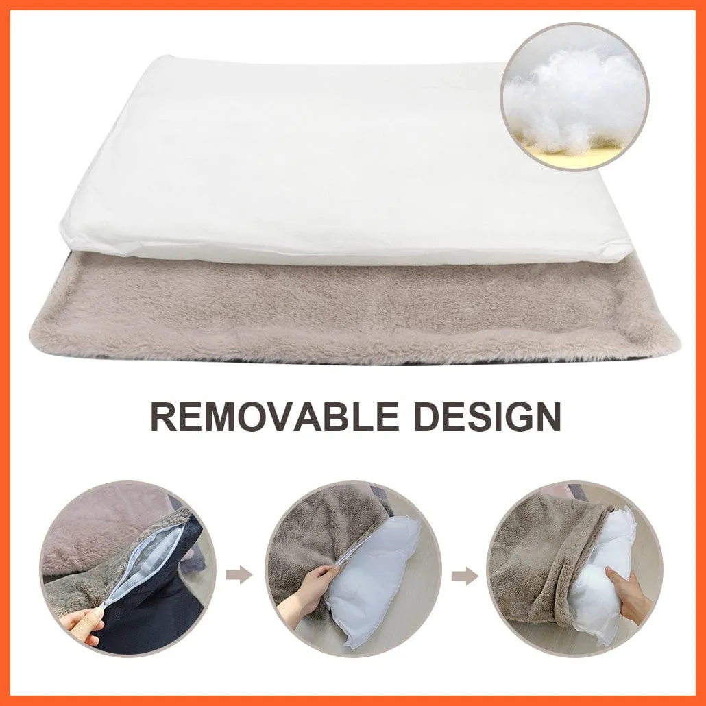 Dog Cat Bed Mat Warm Soft Fleece Puppy Sleeping Cushion Nest Mattress Sofa Beds