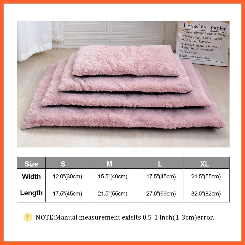 Dog Cat Bed Mat Warm Soft Fleece Puppy Sleeping Cushion Nest Mattress Sofa Beds