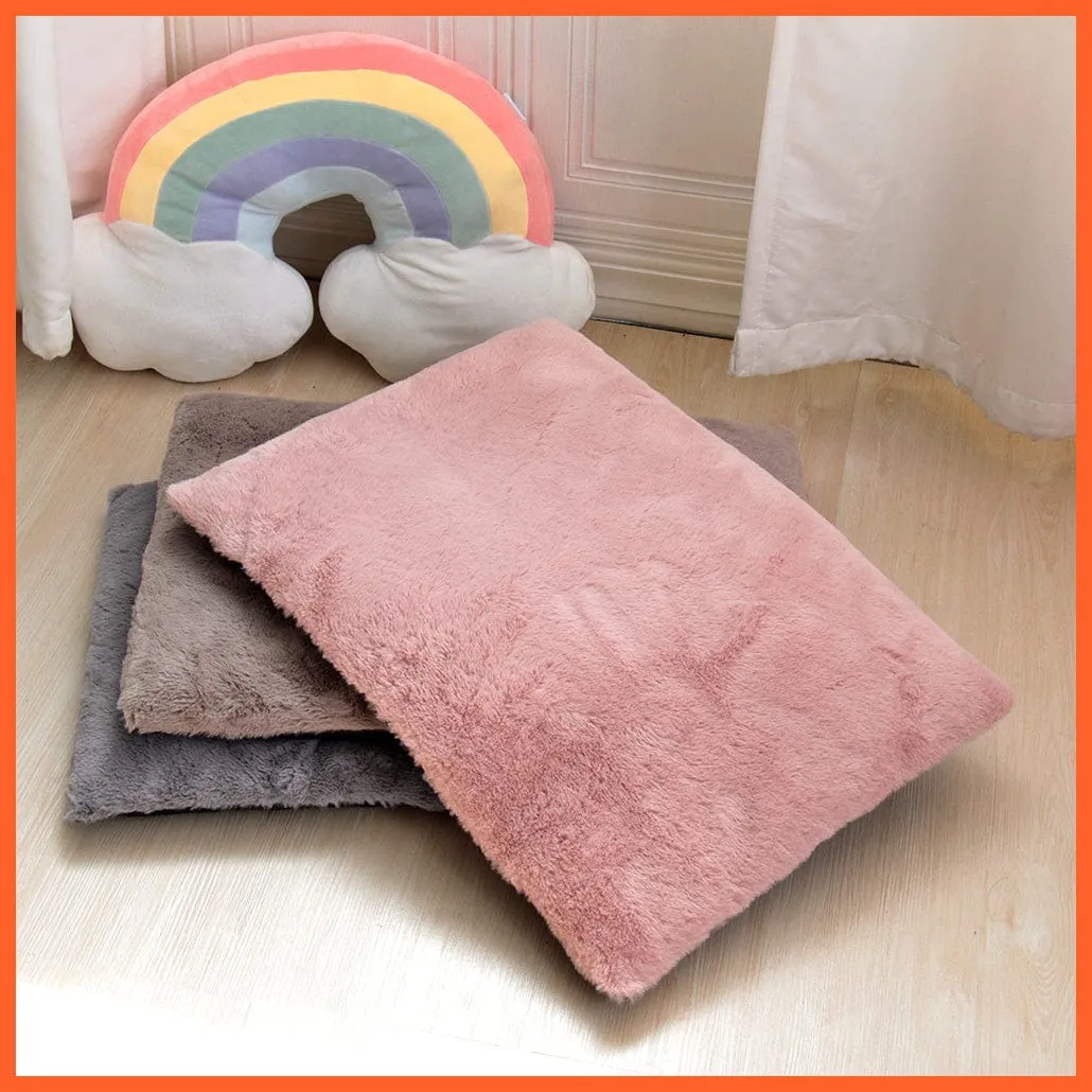 Dog Cat Bed Mat Warm Soft Fleece Puppy Sleeping Cushion Nest Mattress Sofa Beds