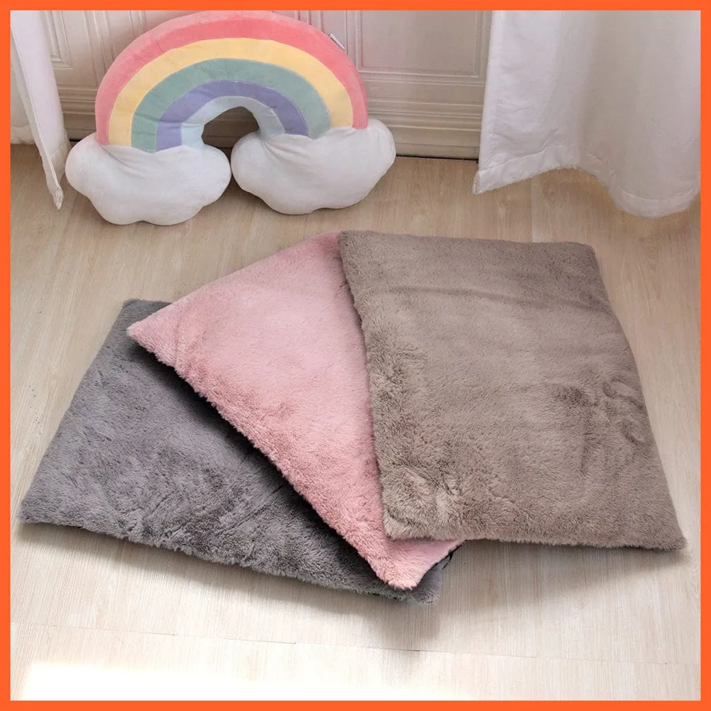 Dog Cat Bed Mat Warm Soft Fleece Puppy Sleeping Cushion Nest Mattress Sofa Beds