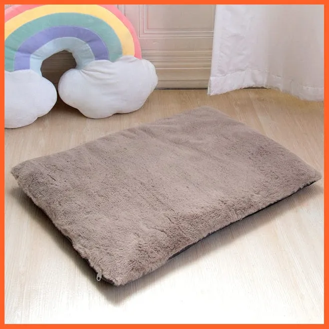 Dog Cat Bed Mat Warm Soft Fleece Puppy Sleeping Cushion Nest Mattress Sofa Beds