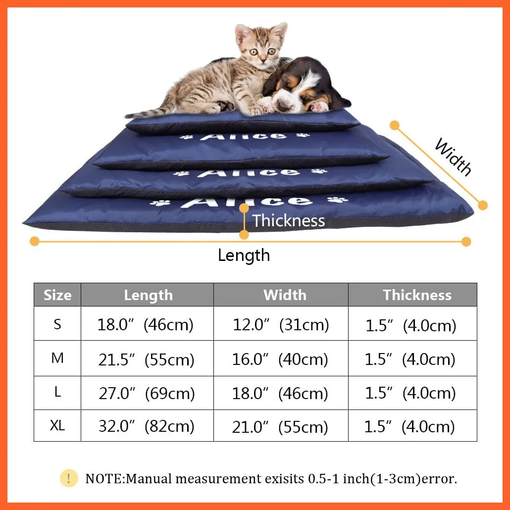 Dogs Cat Waterproof Pet Sleeping Mat Warm Sofa Cushion Mattress Bed Pet Blanket