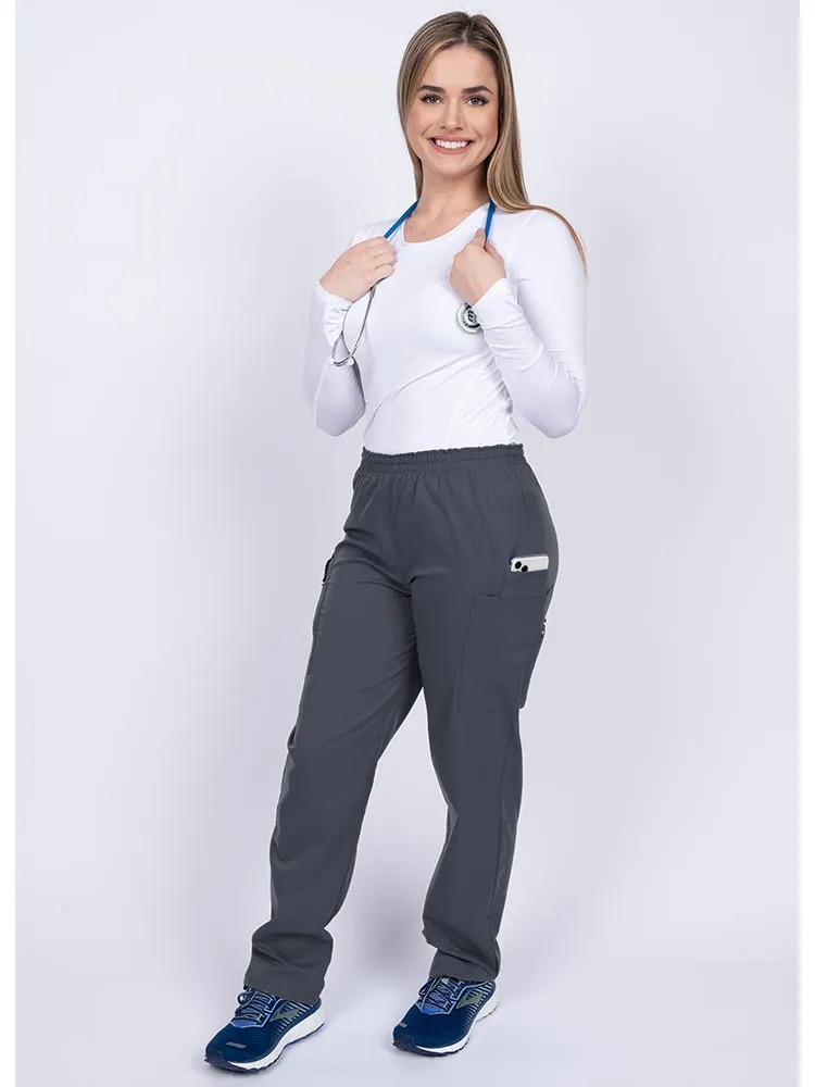 Epic by MedWorks Women's Elastic Waist Scrub Pant | Pewter