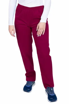Epic by MedWorks Women's Elastic Waist Scrub Pant | Wine