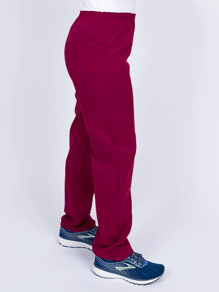 Epic by MedWorks Women's Elastic Waist Scrub Pant | Wine
