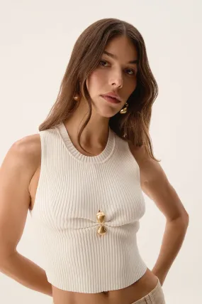 Focal Knit Top