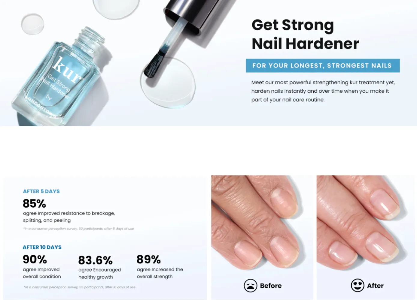 Get Strong Nail Hardener | Nail Care - Clean Beauty