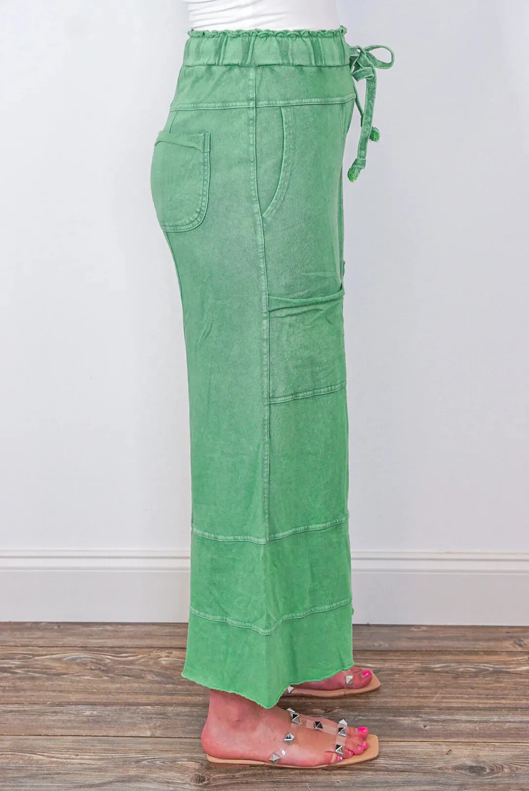 Happy Place Evergreen Knit Pants