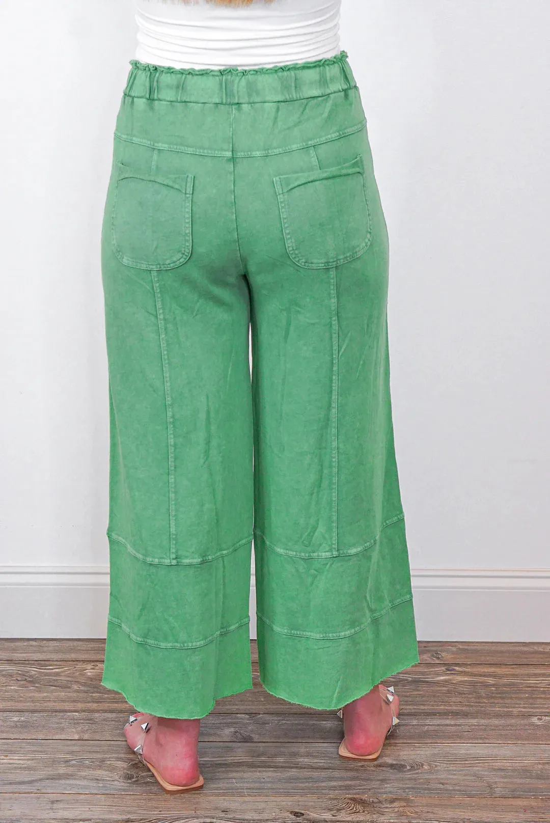Happy Place Evergreen Knit Pants