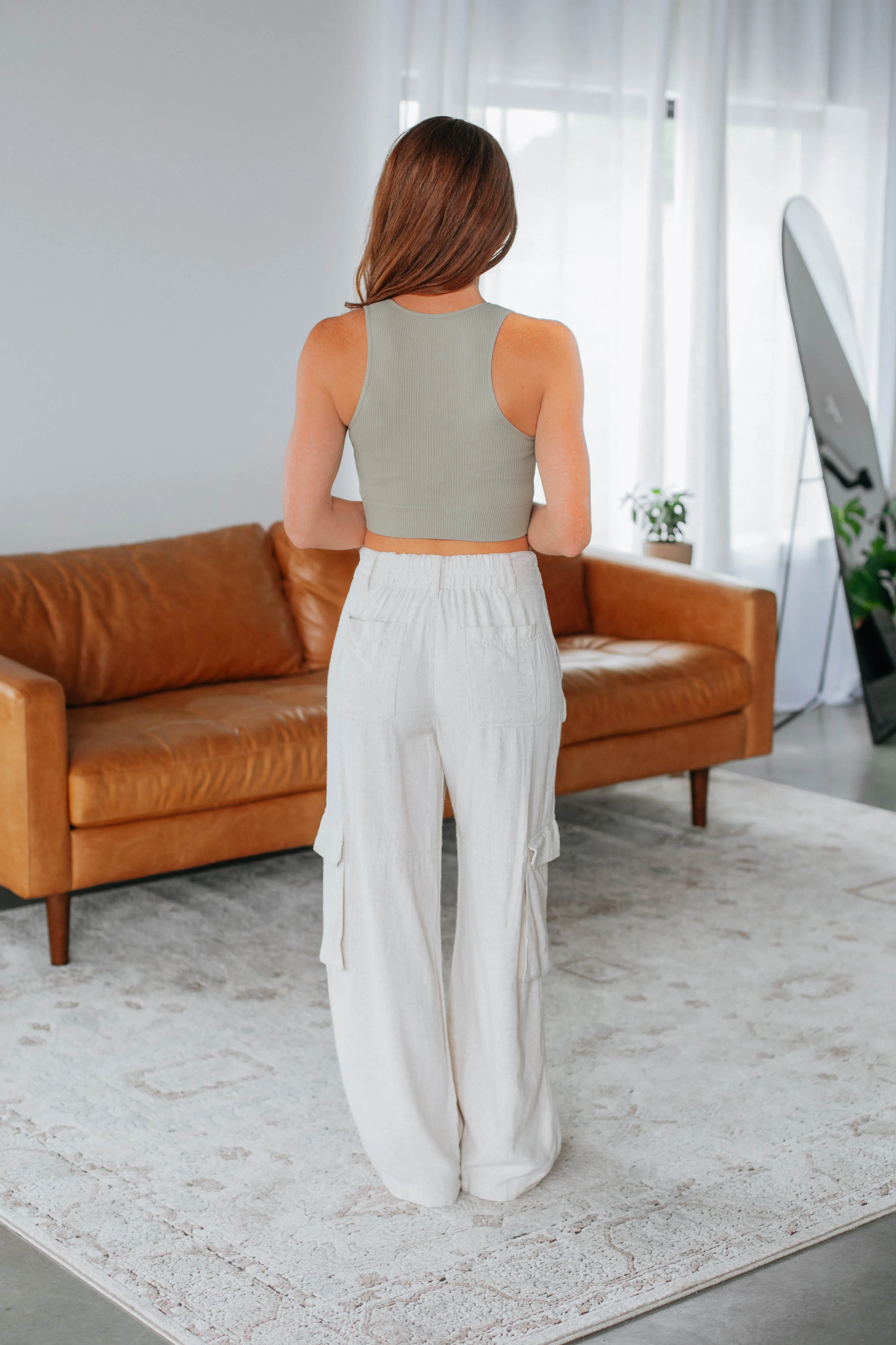Harlowe Cargo Pants - Natural