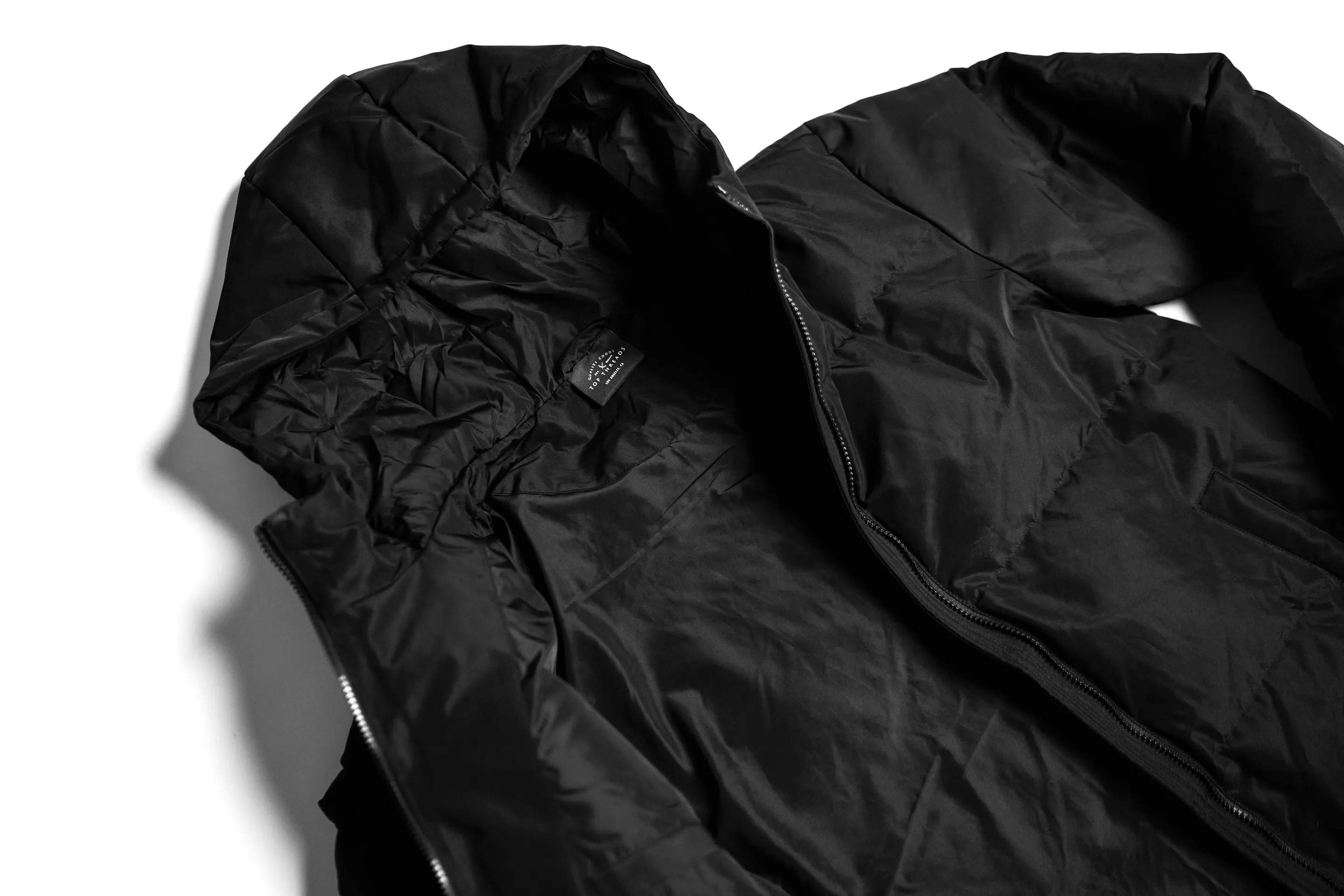 Hooded Heavy Puffer - Black
