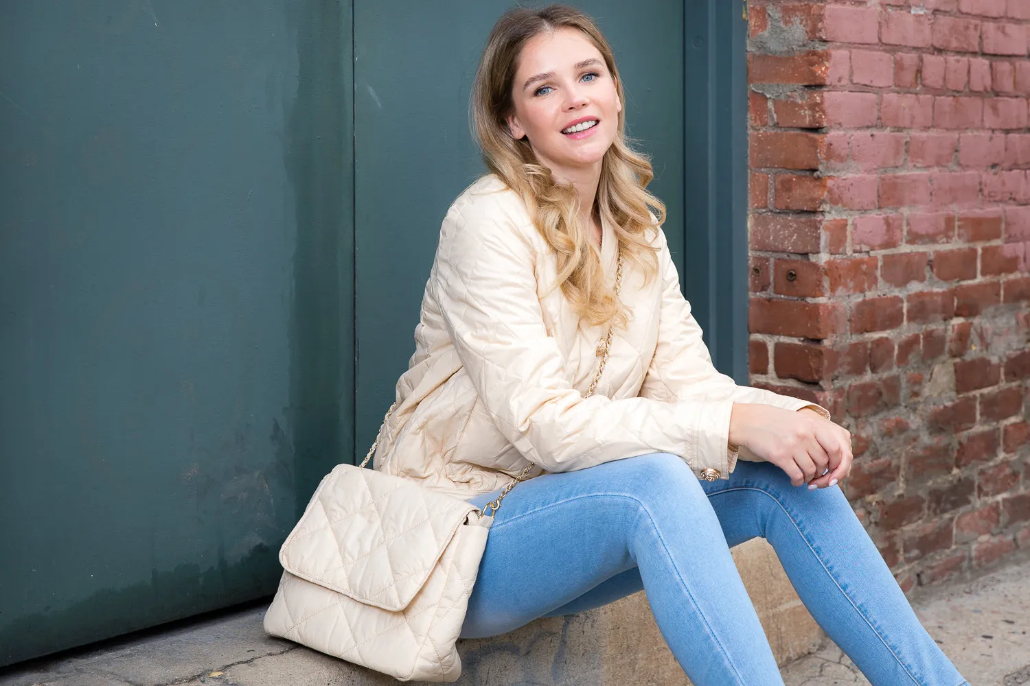 Johya Puff Jacket Matching Crossbody Bag