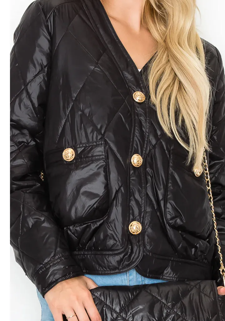 Johya Puff Jacket Matching Crossbody Bag