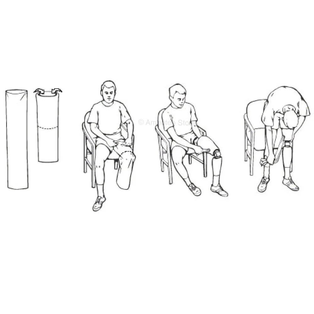 Knit-Rite Power Pull Donning Sock, Nylon Donning Device