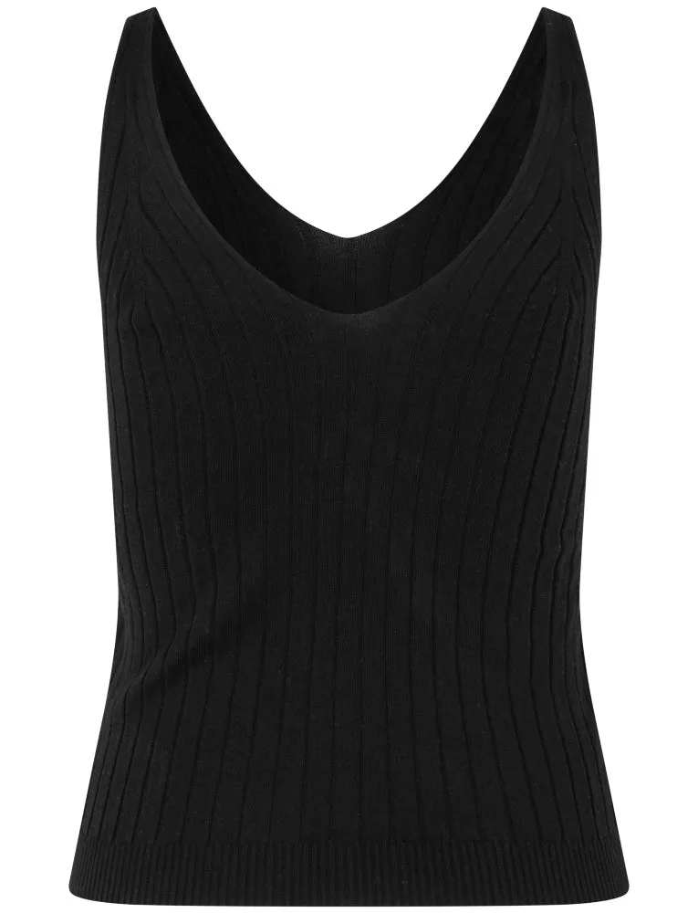 Knit Top - Black - Rosemunde