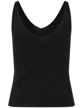 Knit Top - Black - Rosemunde