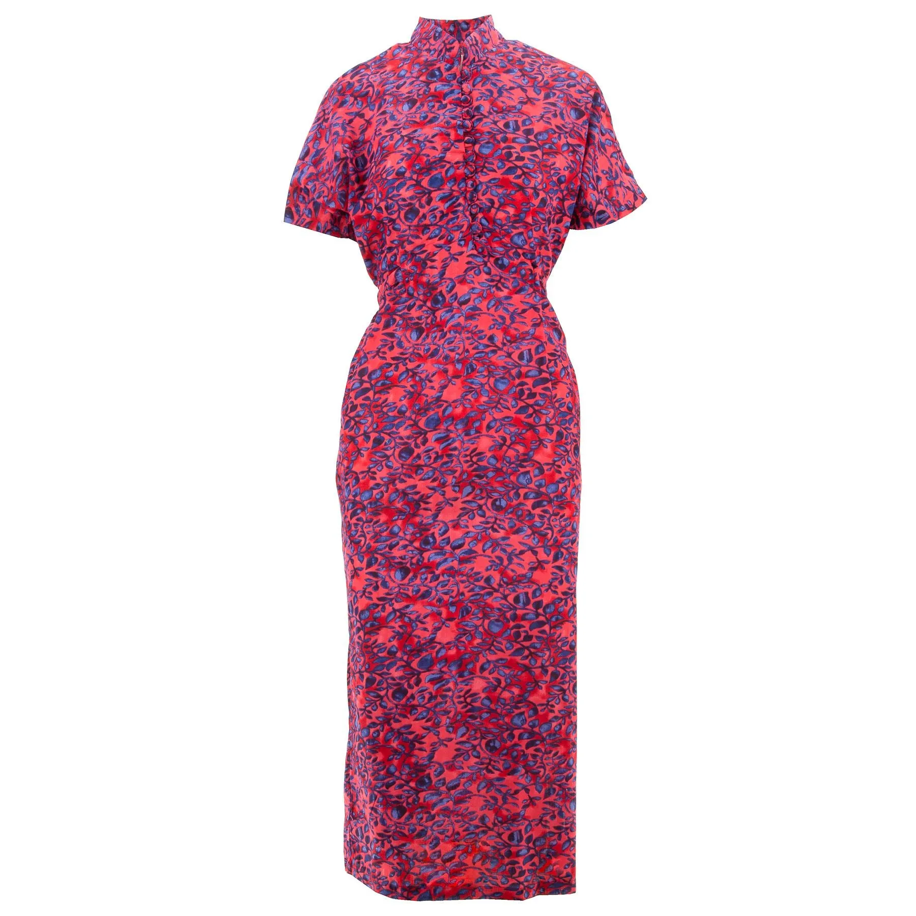 Mandarin Maxi Dress - Vibrant Leaf