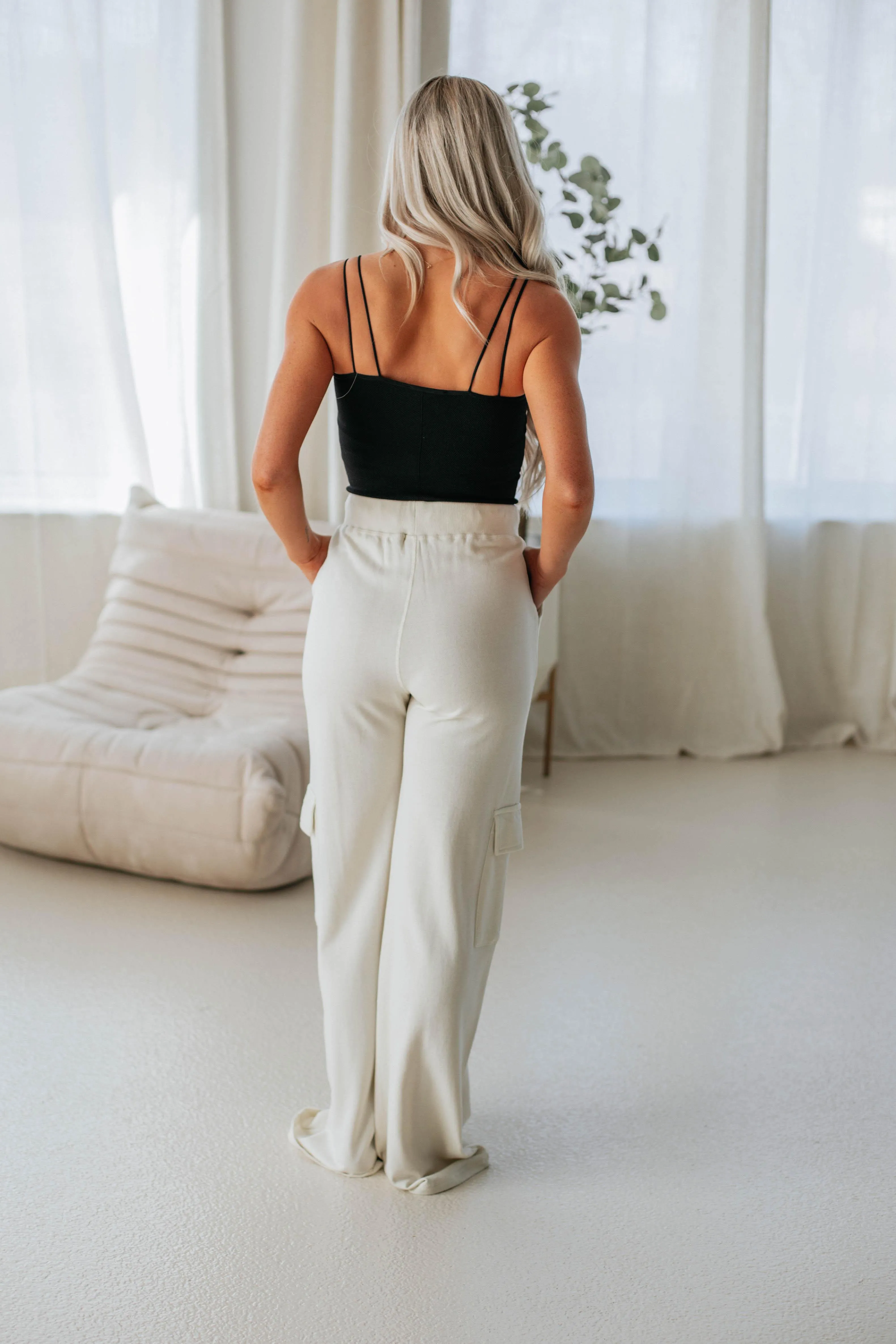 Merritt Lounge Cargo Pants - Natural