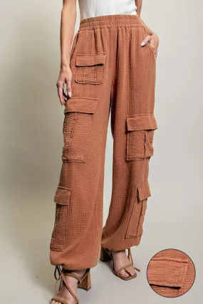 Mineral Washed Pocket Cargo Pants