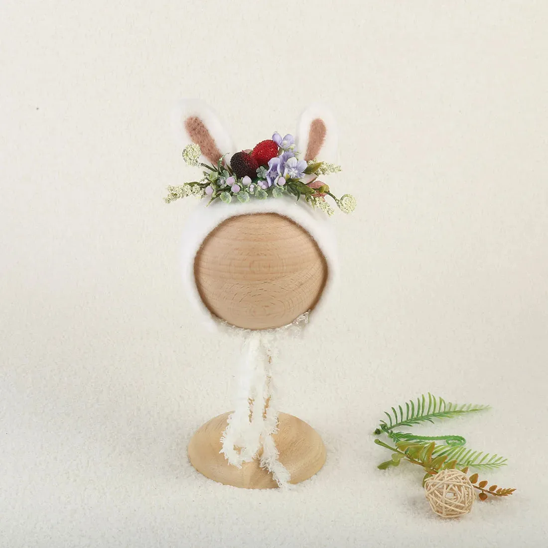 Newborn Wool Bunny and Deer Bonnets Photography Props