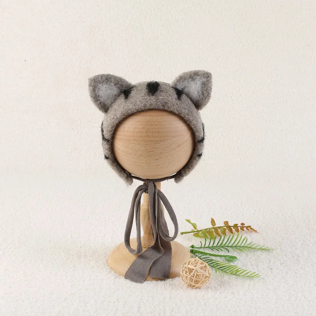 Newborn Wool Bunny and Deer Bonnets Photography Props