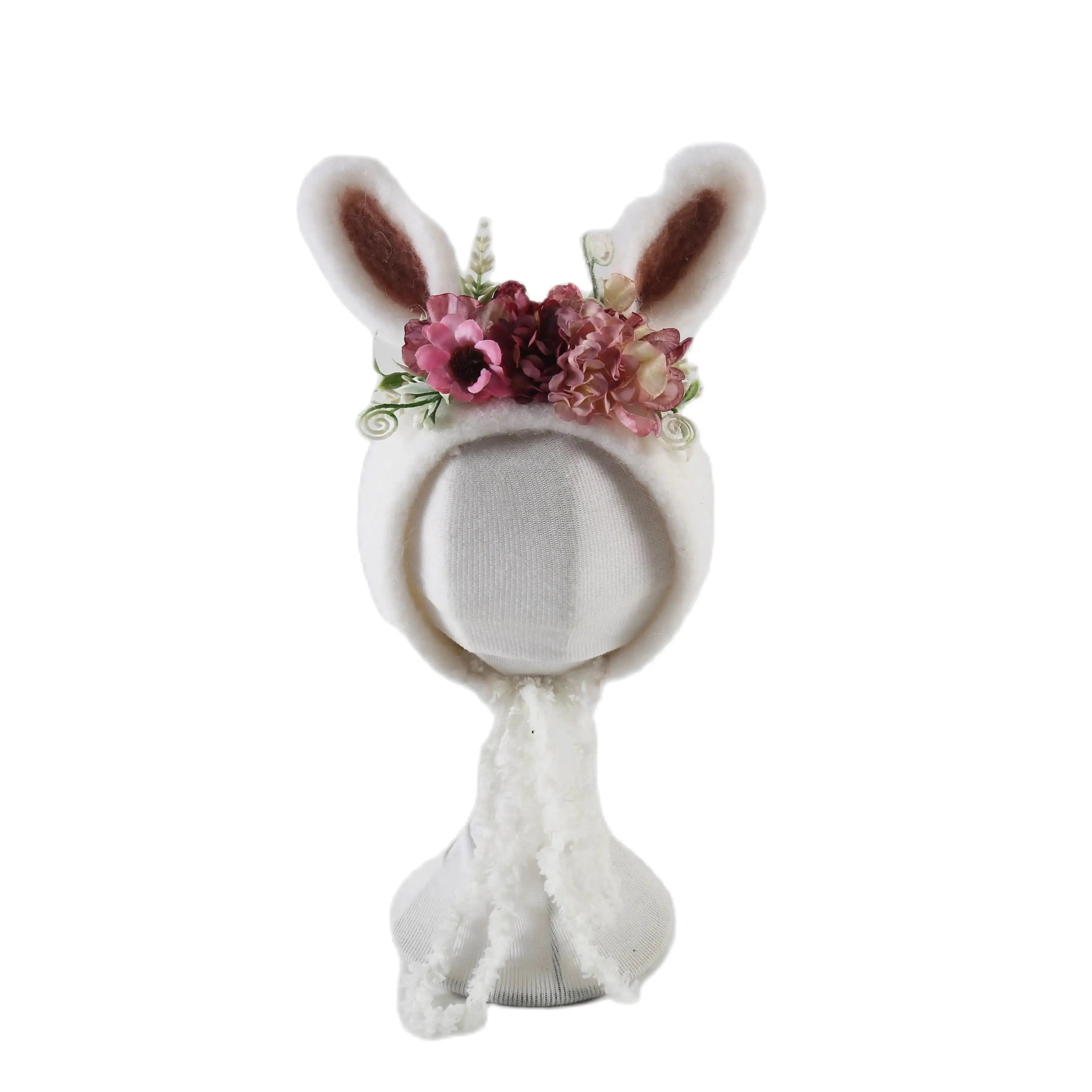 Newborn Wool Bunny and Deer Bonnets Photography Props