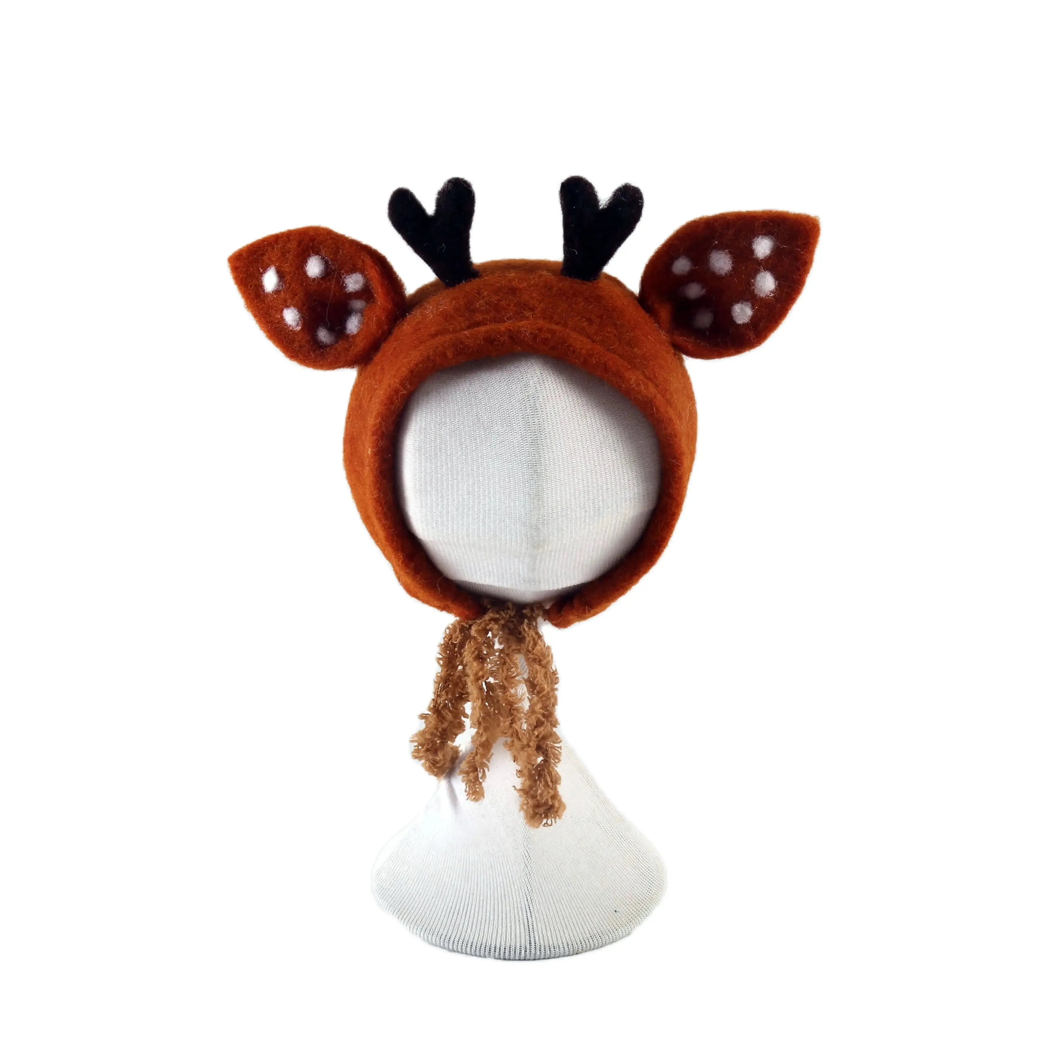 Newborn Wool Bunny and Deer Bonnets Photography Props