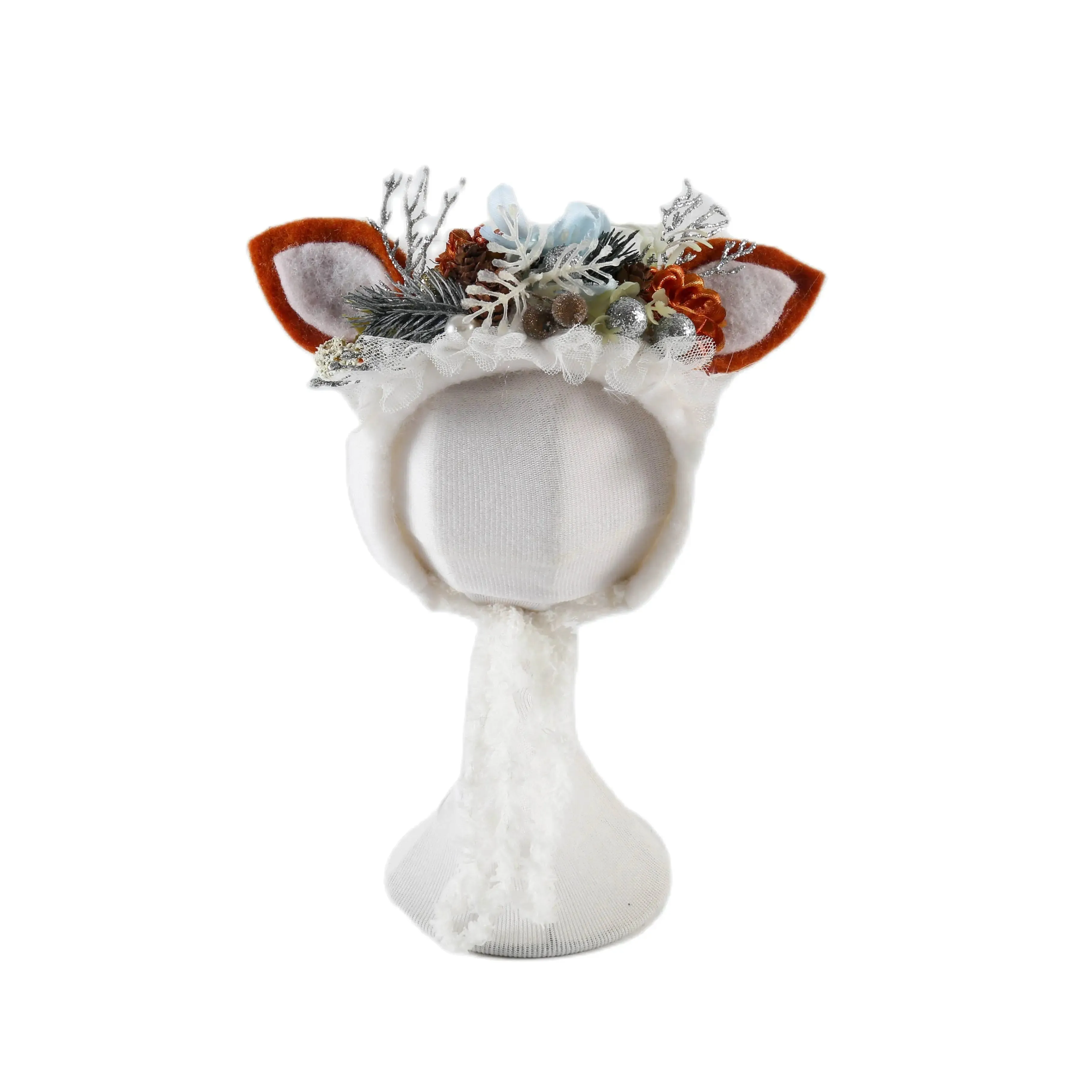 Newborn Wool Bunny and Deer Bonnets Photography Props