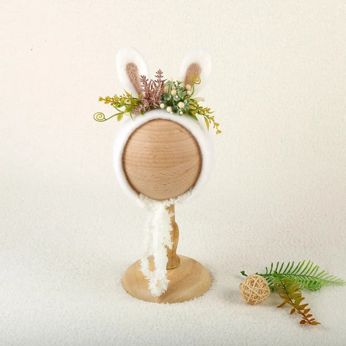 Newborn Wool Bunny and Deer Bonnets Photography Props