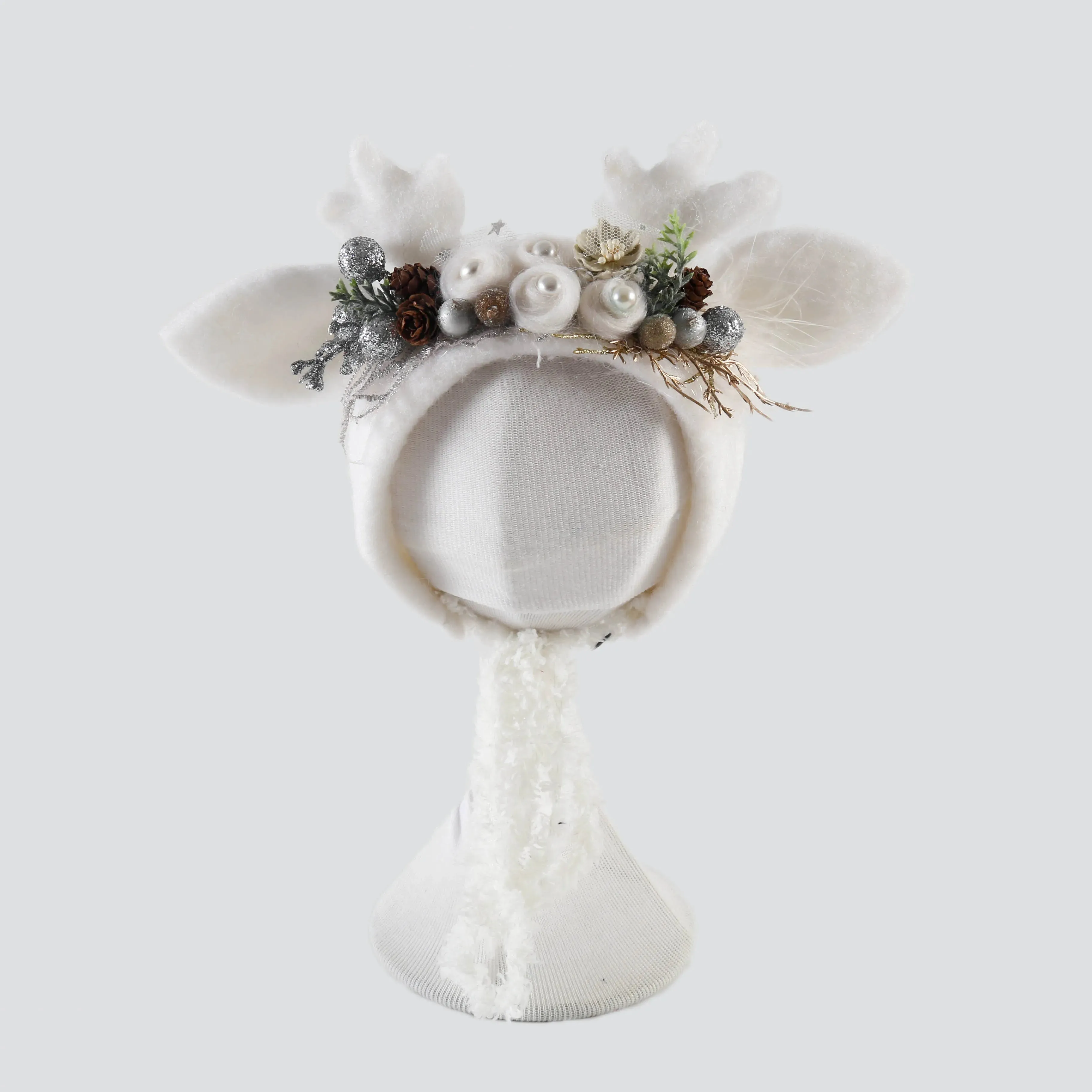 Newborn Wool Bunny and Deer Bonnets Photography Props
