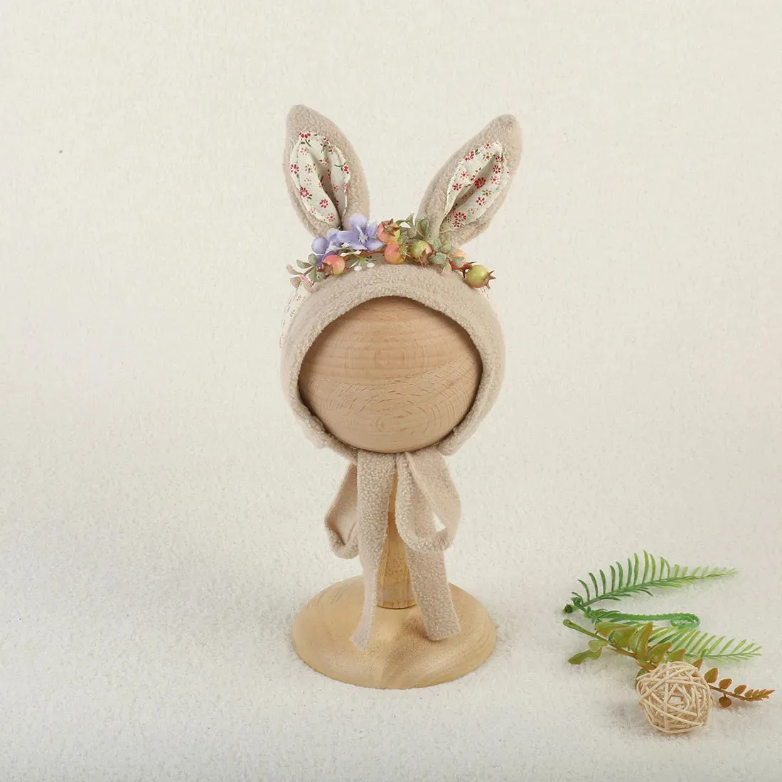 Newborn Wool Bunny and Deer Bonnets Photography Props