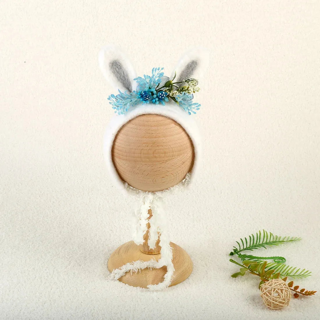 Newborn Wool Bunny and Deer Bonnets Photography Props