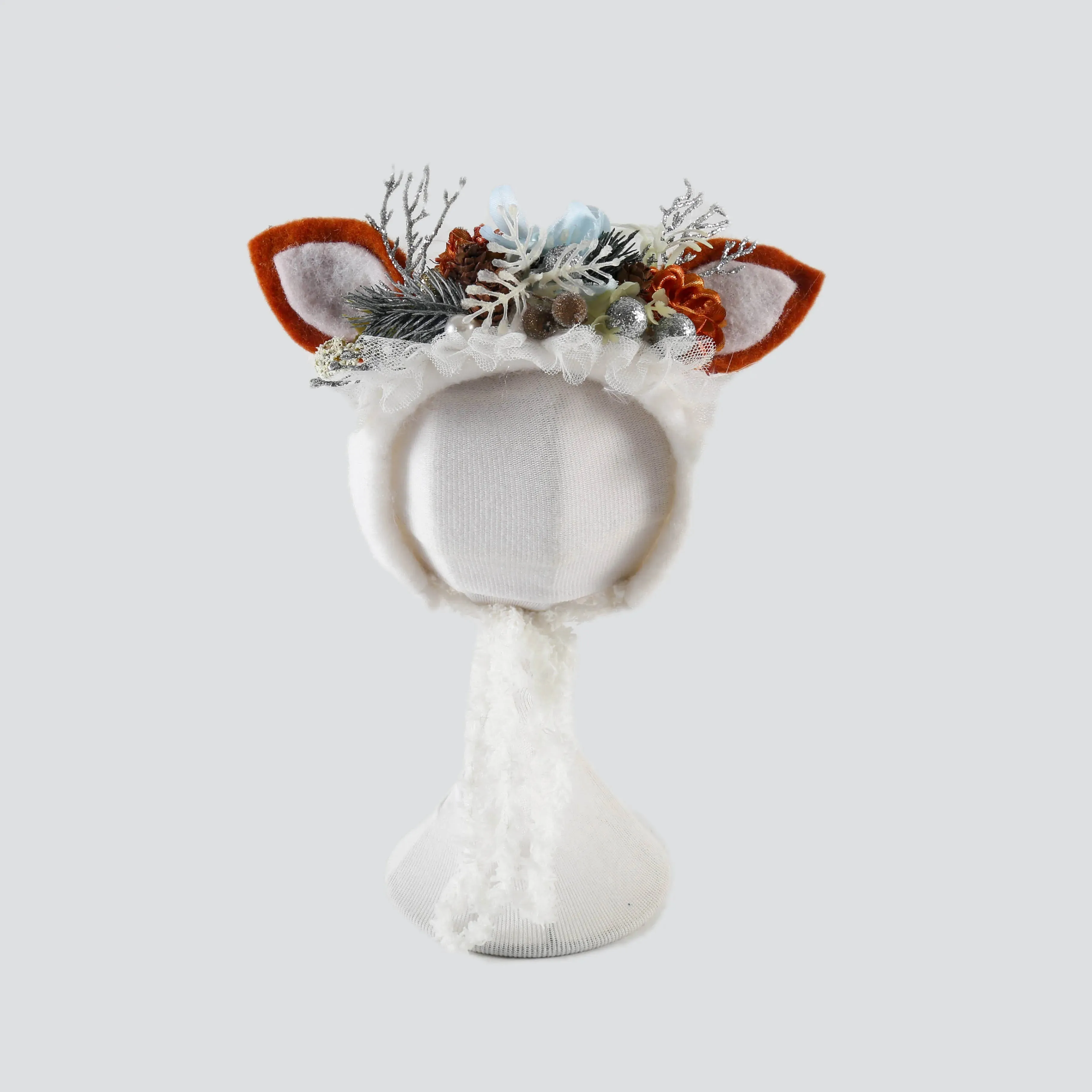 Newborn Wool Bunny and Deer Bonnets Photography Props