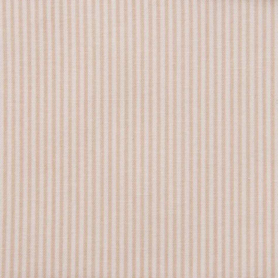 Nude/ White Striped Cotton Fabric 177