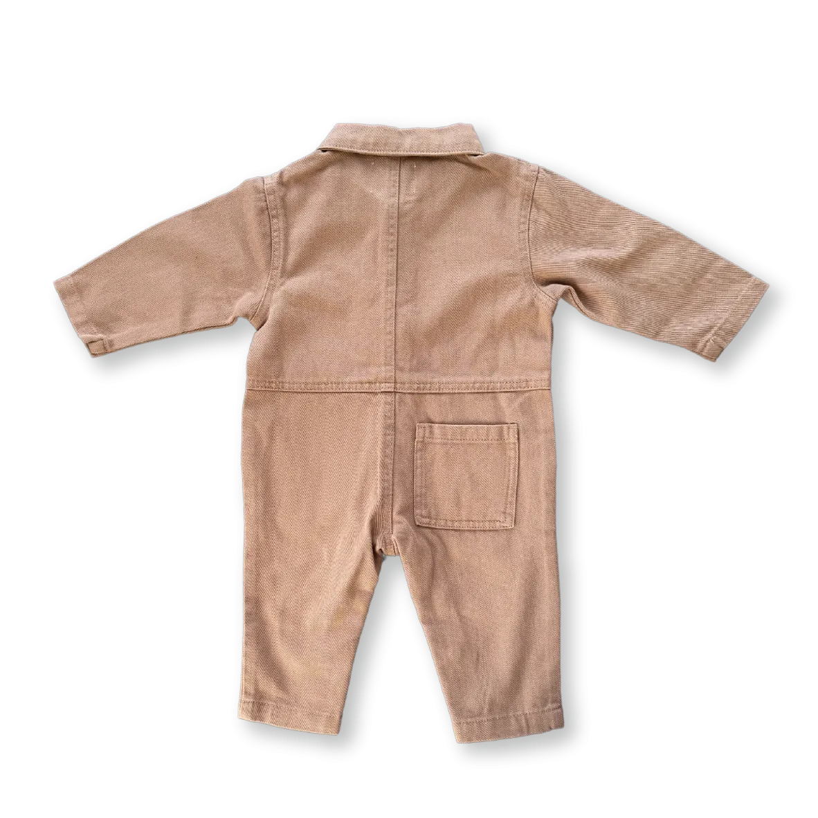 Organic Denim Boilersuit - Clay